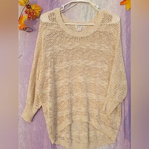 Aphorism crochet sweater